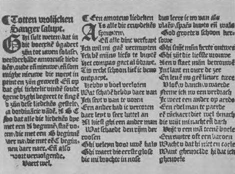 XVI Antwerps Liedboek, Antwerpen (Jan Roulans), 1544 Wolfenbüttel, Herzog August Bibliothek, 236.5 Poetica, fol.
