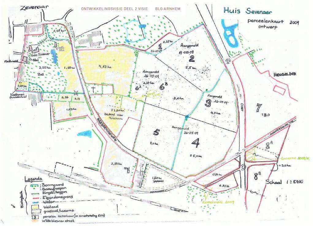 2.2 Het plan in relatie tot de omgeving Van belang bij de keuzes die gemaakt zijn in het door Copijn ontwikkelde masterplan is het noordelijk van het plangebied gelegen landgoed Huis Sevenaer.