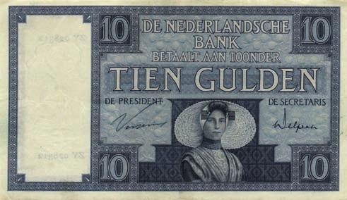 6947 6949 6946 10 Gulden 1924 Zeeuws Meisje (Mev. 39-1b / AV 28.1b.2) - F/ZF 50 6947 10 Gulden 1924 Zeeuws Meisje (Mev. 39-1b / AV 28.1b.2) - ZF 60 6948 10 Gulden 1924 Zeeuws Meisje (Mev.