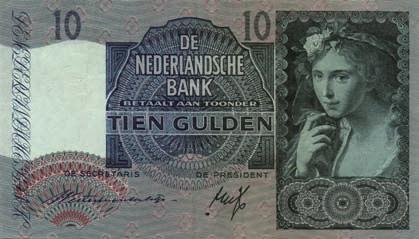 6971 6972 6971 10 Gulden 1940 II Meisje met druiven (Mev. 42-1 / AV 31.
