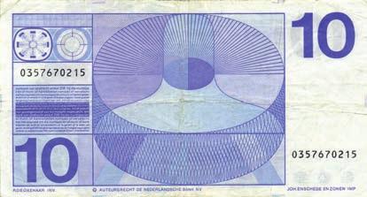 7014 7015 7013 7014 7015 10 Gulden 1968 Frans Hals Bulls eye (Mev. 49-1b / AV 37.1a.2.1 / dubbele conc. cirkel) en 10 Gulden 1968 Frans Hals (Mev. 49-1a-/ AV 37.