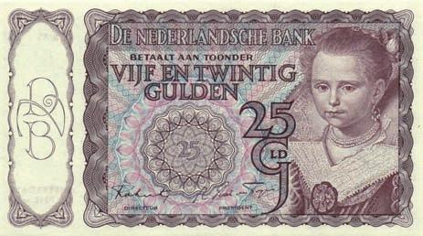 1) - ZF+ 60 7065 25 Gulden 1940 Prinsesje I (Mev. 77-1 / AV 49.