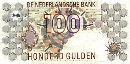 2) - PR/UNC- 50 7163 100 Gulden 1970 De Ruyter (Mev. 122-1 /AV 86.