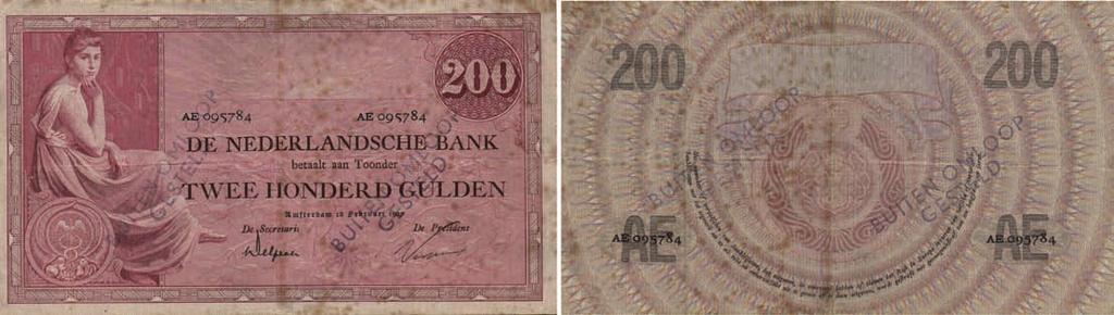 7168 7168 200 Gulden 1921 Grietje Seel serie AE (Mev. 133-3b / AV 92.1b.