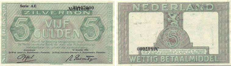 1a) - UNC 10 6909 5 Gulden 1966 Vondel I (Mev. 23-1a / AV 18.