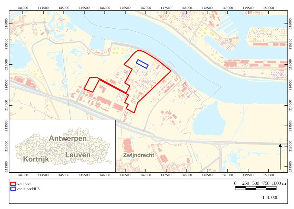 1 Inleiding Het plangebied is gelegen langs de Schelde in het noorden van de gemeente Zwijndrecht, direct grenzend aan de haven van Antwerpen en Antwerpen Linkeroever.