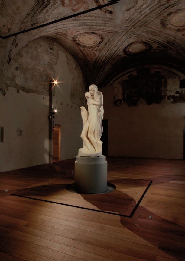 De bijzonder referentie: oude meester in nieuw licht Architect: Michele de Lucchi Museo della Pietà In het Museo della Pietà in Milaan, is het laatste, onvolbrachte overgebleven meesterwerk van