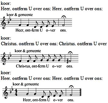 Wij zingen met de cantorij Kom, Geest van God, en raak ons hart Cantorij vers 1 en 2; allen 3 en 4 2.