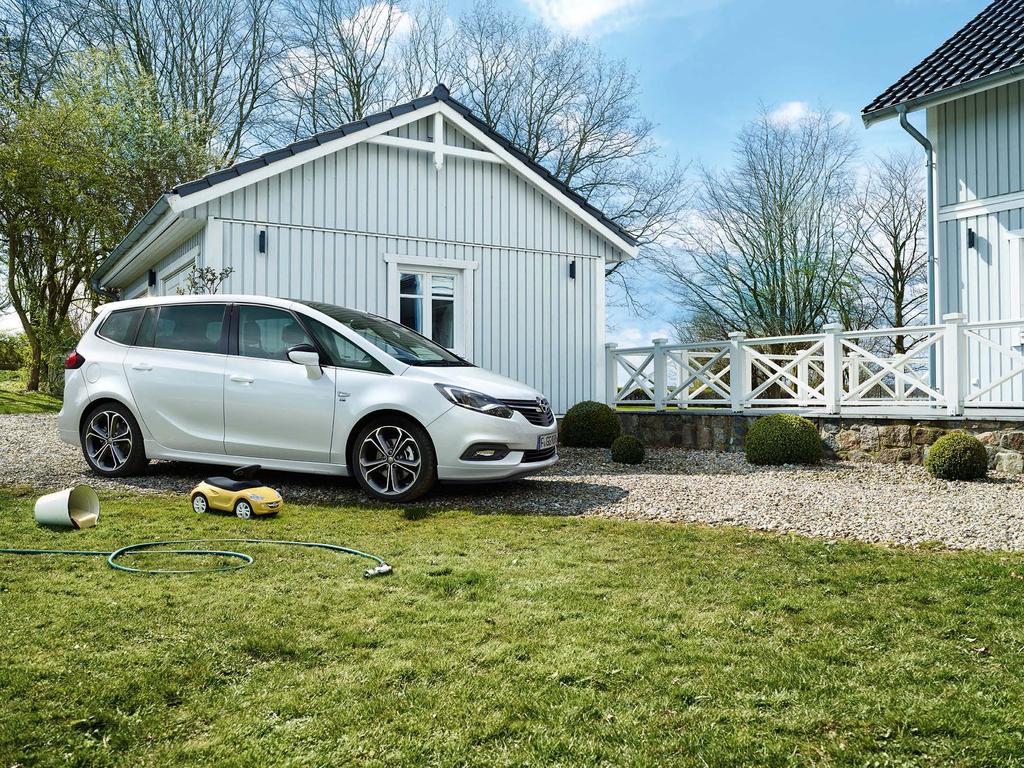 7 REDENEN OM ENTHOUSIAST TE ZIJN OVER DE NIEUWE ZAFIRA.. 7 ruime zitplaatsen en toch net zo wendbaar als een compactere auto 2. Flexibele indeling van stoelen en bagageruimte 3.