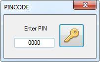 De code 0000 laat vrije toegang naar het programma toe.