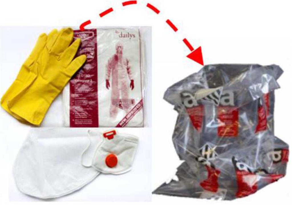 Asbest verwijderen onder eenvoudige handelingen STAP 10: Doe de PBM s uit en