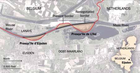 OPENkaart Belgium and the Netherlands Swap Land, and Remain Friends Onder deze titel publiceerde de New York Times op 28 november 2016 een artikel over de grenswijziging in de Maas die op die dag