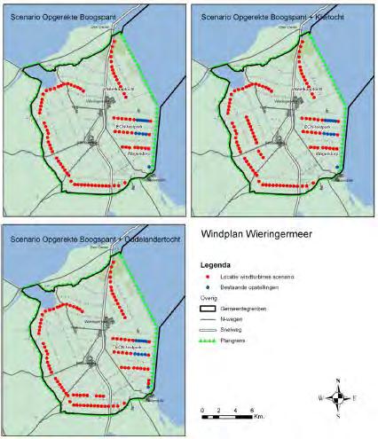 47 Stap 4: Optimalisatie Model Boogspant Sinds de totstandkoming van het model Boogspant zijn enkele omstandigheden gewijzigd, zoals de doelstelling voor windenergie op landelijk niveau en het