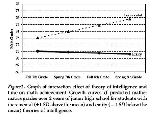 Mindset en Math grade growth fixed Effective/ineffective teaching
