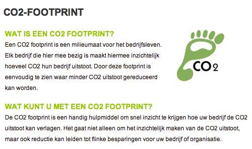 CO2-Footprint (gebouw, productie