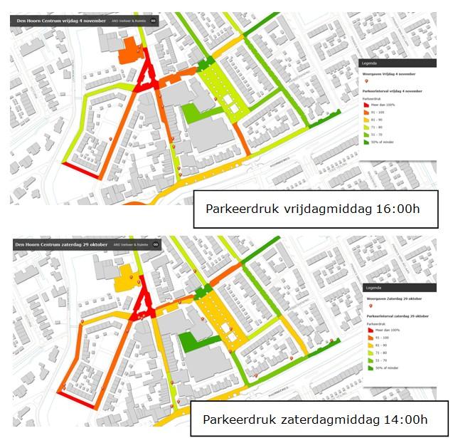 Reguliere parkeersituatie Diverse metingen uitgevoerd: Februari 2010 Juni 2015 September 2016 Voldoende parkeerplaatsen in hele centrum, maar vooral vraag rond de PLUS