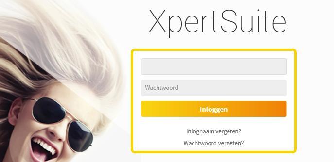 VerzuimXpert: Inloggen via https://rienks.xpertsuite.nl 1. Voer uw inlognaam en wachtwoord in zoals u deze heeft ontvangen.