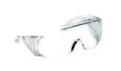 correctiebrillen te dragen Panoramische lens Zijbescherming door wijde geventileerde oorveren Inzetbaar als bezoekersbril 1000331 PC 2-1,2 1 F EN 170 10 10
