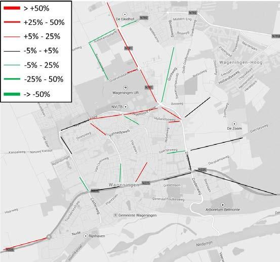 Routewijzigingen met A Sober Geoptimaliseerd C-6 +50 +50-50 +350 +500 +155-25 -200 +150 +50 Verbreding van alleen de Mansholtlaan en niet de Nijenoord Allee zorgt voor een lagere groei van de