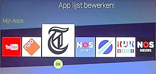 Installeren van de App s Wanneer uw TV+ H3 verbinding heeft met internet, verschijnen de beschikbare Apps in de HUMAX NL Store op het scherm.