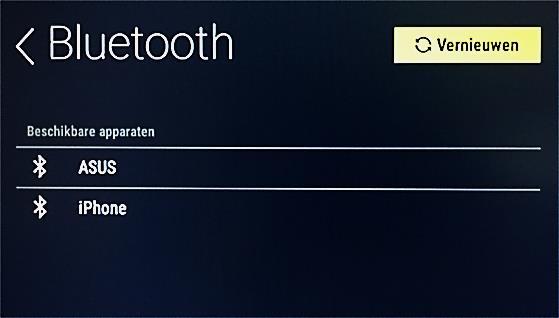 Instellingen menu, Netwerk, Draadloos netwerk Dit scherm toont de actuele stand met betrekking tot de verbinding tussen de TV+ H3 (OTT) en uw