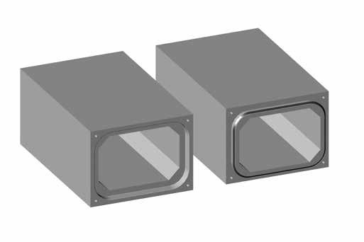 Standaard kokerelementen Eléments de pertuis standard Leveringsgamma / Assortiment Inwendige breedte Largeur intérieure Inwendige hoogte Hauteur intérieure Wanddikte Paroi (e1),(e2),(e3) Afschuining