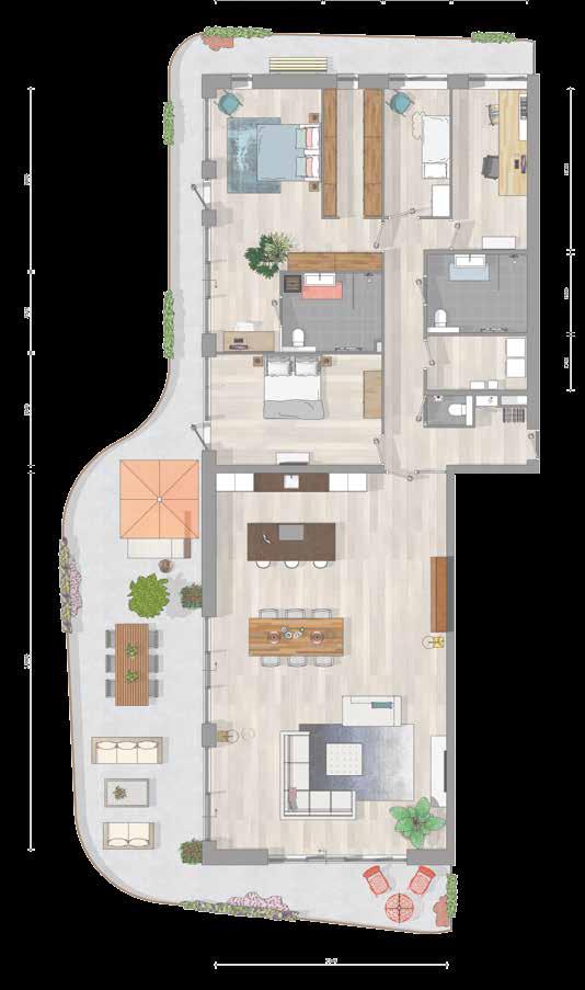 eigen parkeerplaatsen in parkeerkelder Dak voorzien van zonnepanelen 20 21