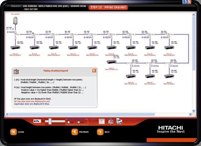 Systeemoverzicht van alle binnen- en buitenunits In het systeemoverzicht worden alle binnen- en buitenunits opgevoerd die in het H-Link netwerk zijn opgenomen.