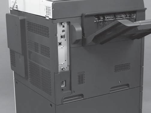 in de HP LaserJet Enterprise M725 MFP-serie De faxmodule installeren in de HP Color LaserJet CM4540 1. Schakel het apparaat uit. 2. Verwijder alle netsnoeren en interfacekabels.