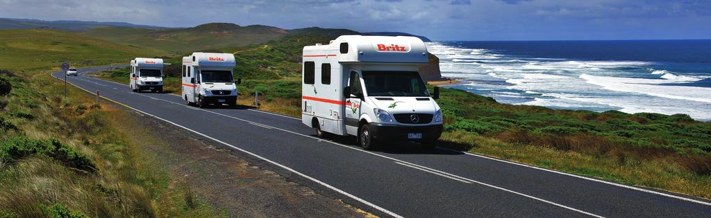 Britz Australië reisperiode: 1 april 2017 t/m 31 maart 2018 De camperspecialist Nederland Gratis klantenservice 31 (0)20-205 2111 Voordelen Britz Keuze uit 10 verhuurlocaties in Australië One Way