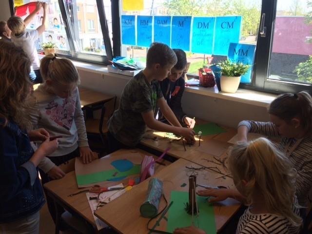 Uit de groepen PAASLUNCH We hebben donderdag de paaslunch gehad! Kinderen namen dingetjes mee om te eten. Kinderen uit groep 7/8 kwamen ook hier eten (alleen groep 7 ).