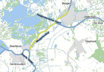 3.2 Vervanging Meppelerdiepsluis 3.2.1 Schets van het probleem De Meppelerdiepsluis behoort tot de primaire waterkeringen en ligt in Zwartsluis. Het is een keersluis uit 1958.