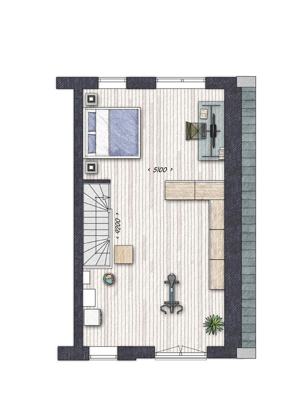 28 De Nieuwe Veiling Noord-Scharwoude 29 Type Selder+ (bouwnummers 110, 111, 118 en 119) Duurzaamheid en comfort A Nieuwbouw 2017 A - EPC 0,4 996 83 B 2 e verdieping 2003 C 1.733 144 1990 D 1.