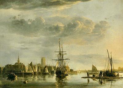 Panorama op Dordrecht vanaf