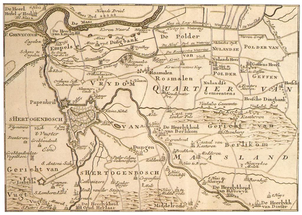historische kaart van