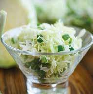 Groene salades Rauwkost salade 1 PERSOON 50 g witte kool 100 g witlof ½ el magere platte kaas ½ el