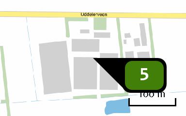 Naam stal E en F Locatie (X,Y) 180695, 474578 Uitstoothoogte 8,0 m Warmteinhoud 0,000 MW NH3 628,95 kg/j Dier RAV code