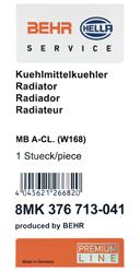 voertuigen met/zonder airco, automatische versnellingsbak, handgeschakelde versnellingsbak, voor voertuigen met gecombineerde water-/oliekoeler versie: produced by BEHR Radiateuruitvoering: