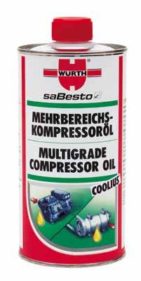 Koudemiddel en reiniging Multigrade compressorolie Moderne, hoogwaardige synthetische olie met speciale op de