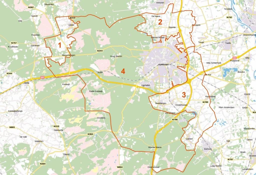 2.3 Analyse deelgebieden Deze paragraaf zoomt in op afzonderlijke deelgebieden binnen de gemeente Apeldoorn.