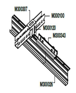 OPHANGSYSTEMEN ITEM NO LENGTE STUKS M¹/PAK KG/PAK PAKKEN LEVER- BRUTOPRIJS IN MM /PAK /PALLET CATEGORIE /CTN OPHANGSYSTEEM METAAL ALGEMEEN OPHANGSYSTEEM tbv METALEN PLAFONDS BPM300100 U-profiel 3750