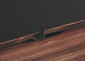 Nexus 19 KABELOPBERGBOX Praktische kabelopbergbox van staal, die u met een magneet aan een van de tafelpoten kan
