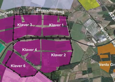 figuur 3.2 De klaverindeling van Trade Port Noord 3.