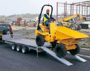 Platformtrailers LM126 Platform Van de kleinste LT85G tot de grootste LM187G, allen zijn ze gebouwd op een gelast, gegalvaniseerd chassis, dat gebout is aan de