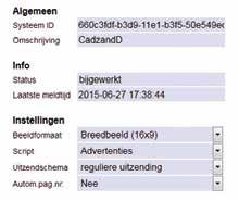 5.0 Players 5.1 Players In dit menu kunt u aangeven welk script de player afspeelt. Dit wordt dan automatisch het hoofdscript voor de betreffende player.