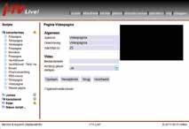 8.10 Videopagina Algemeen Omschrijving Naam van de pagina Wachttijd Tijdsduur van de pagina in seconden 24 Video Bestandsnaam Achtergr.