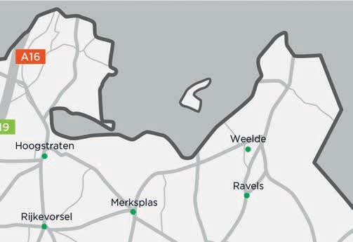grenst aan drie kanten met Nederland.