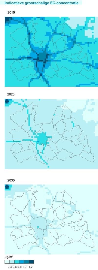 Uitsnede uit de GCN kaarten voor Utrecht 2015 2020 Kaarten betreffen uitsnedes uit de