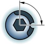 Cilindrische schacht Korte en lange schacht opties Hoge capaciteit fn = 0.4-1.5 mm/omw (.016-.059 inch/omw) V c = tot max.