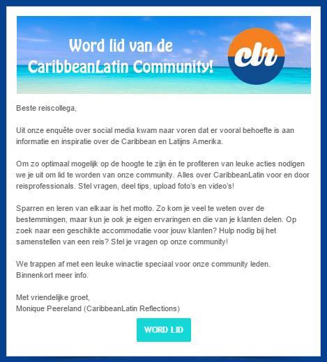 In de praktijk is het geen creatief product, maar voor CaribbeanLatin Reflections is het wel vernieuwend.